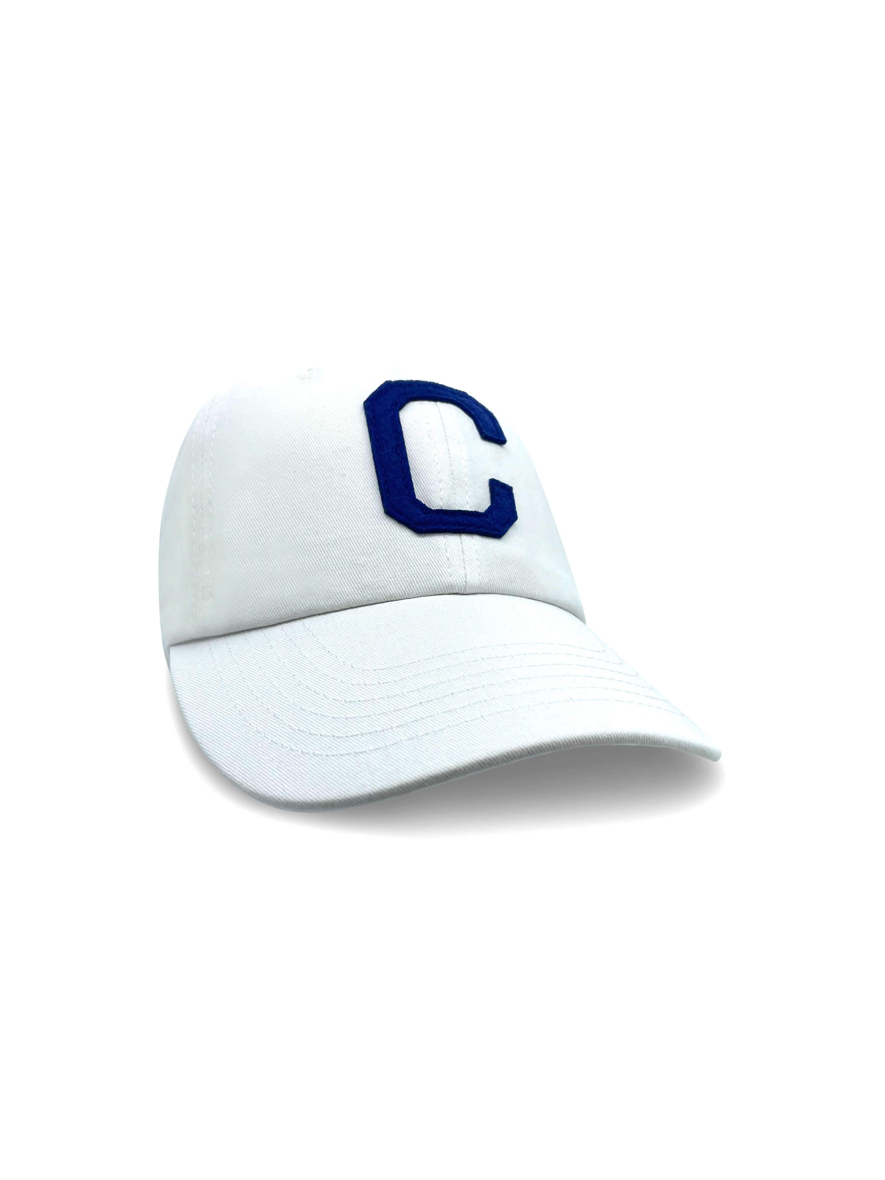 College Letter Cap White