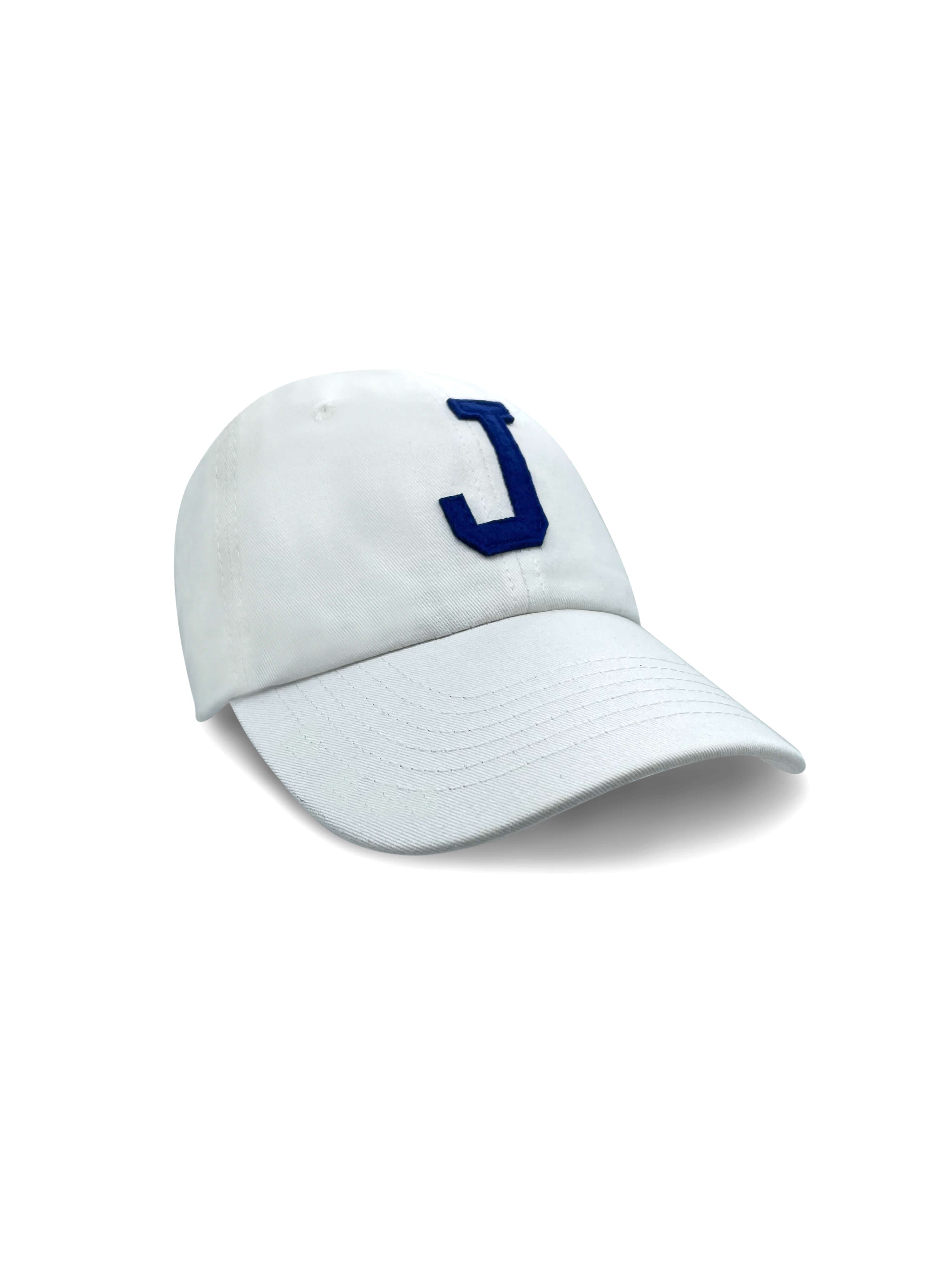 College Letter Cap White