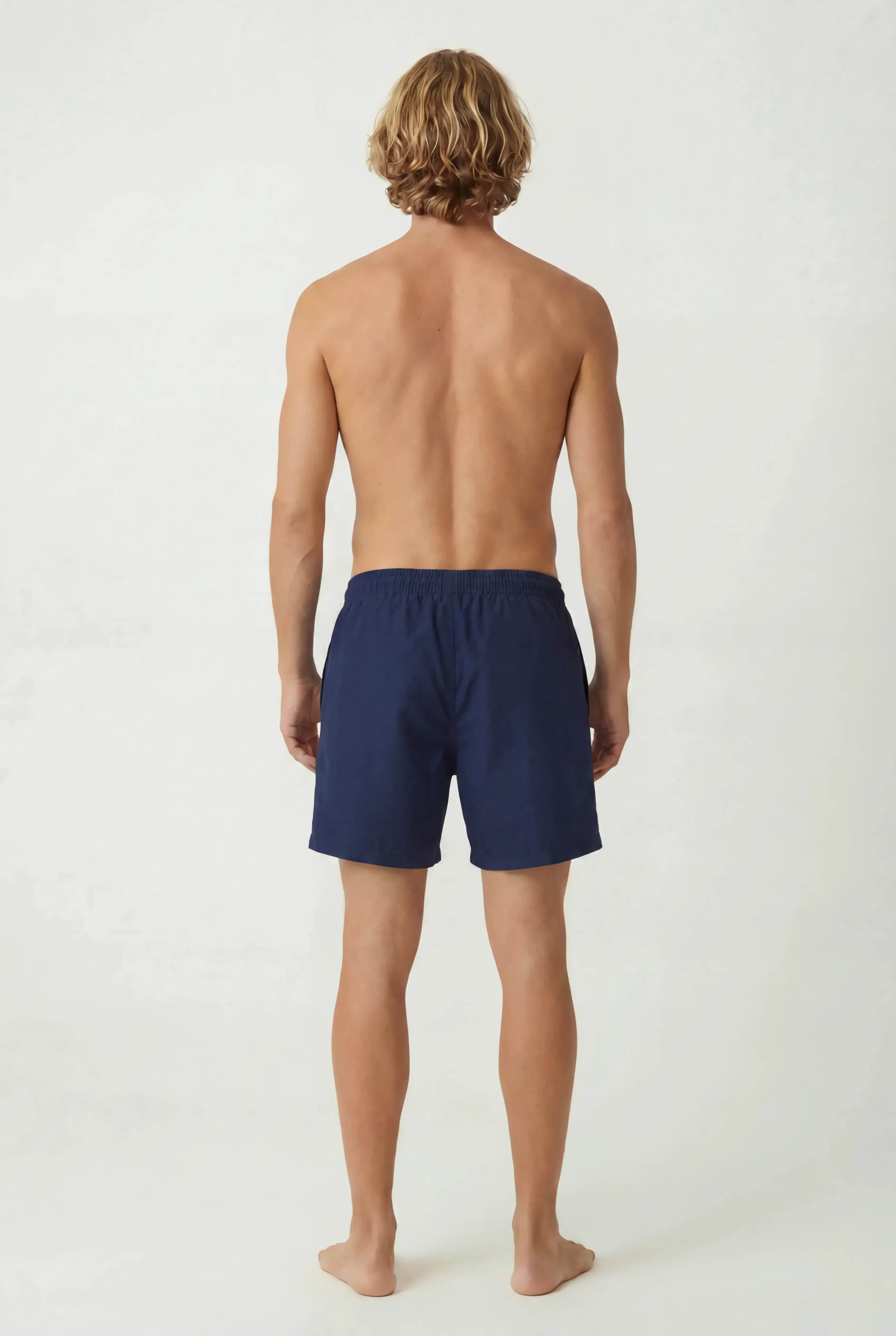 Solid Navy Swim Short