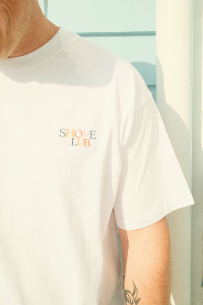 White Tee with Colour Logo