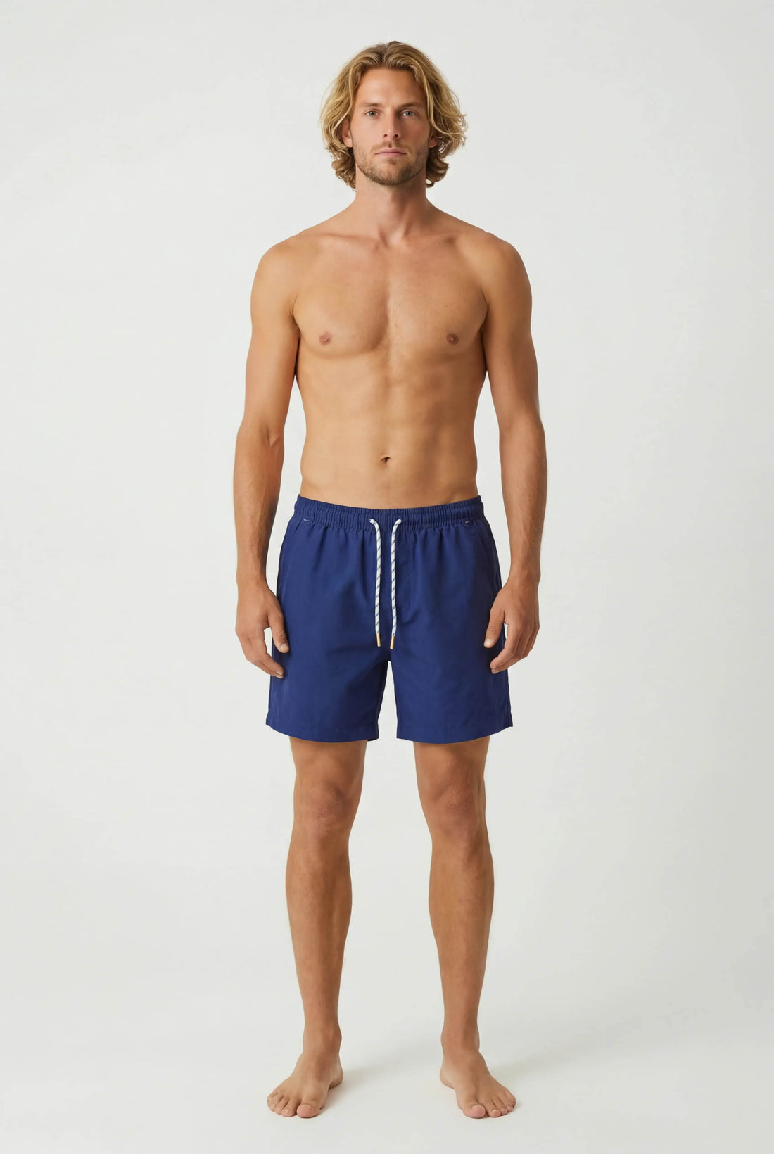Solid Navy Swim Short