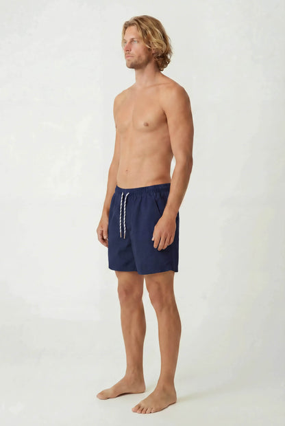 Solid Navy Swim Short